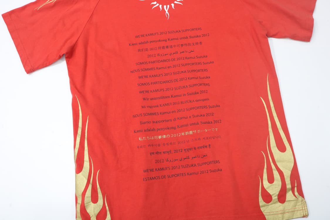 2012 F1 재팬 GP 고바야시 카무이 오피셜 그래픽 티셔츠 (L) 상품이미지9