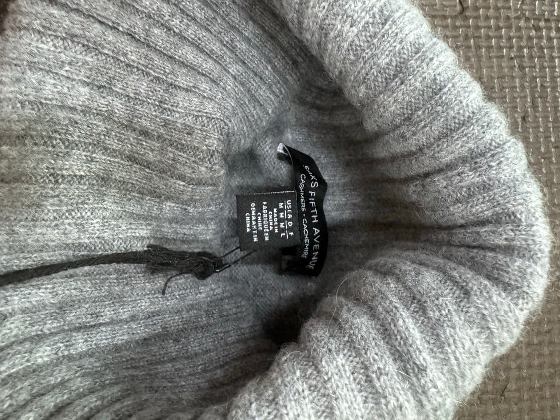 saks fifth avenue 100%캐시미어 사이드슬릿 터틀넥니트 상품이미지3