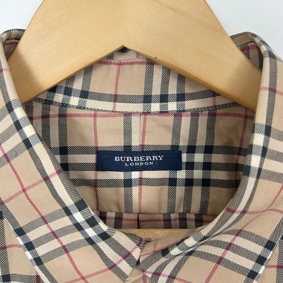 Burberry 버버리 노바체크 베이지 반팔 셔츠 상품이미지4
