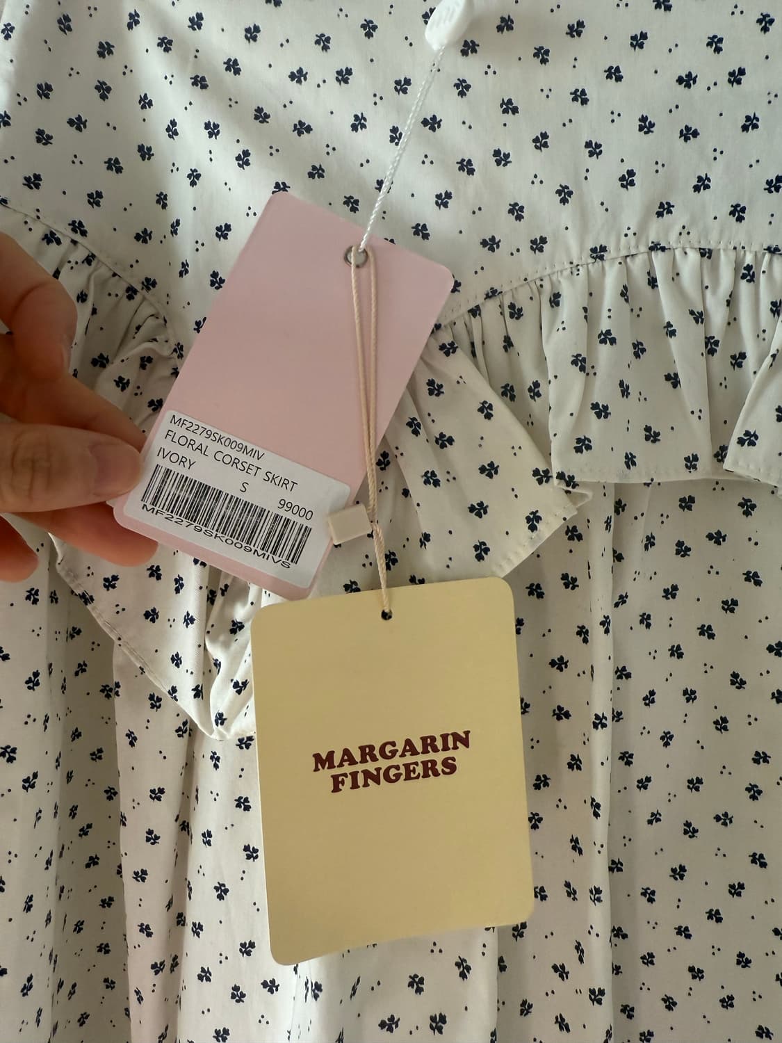 새상품)마가린핑거스 플라워스커트 FLORAL CORSET SKIRT 상품이미지3