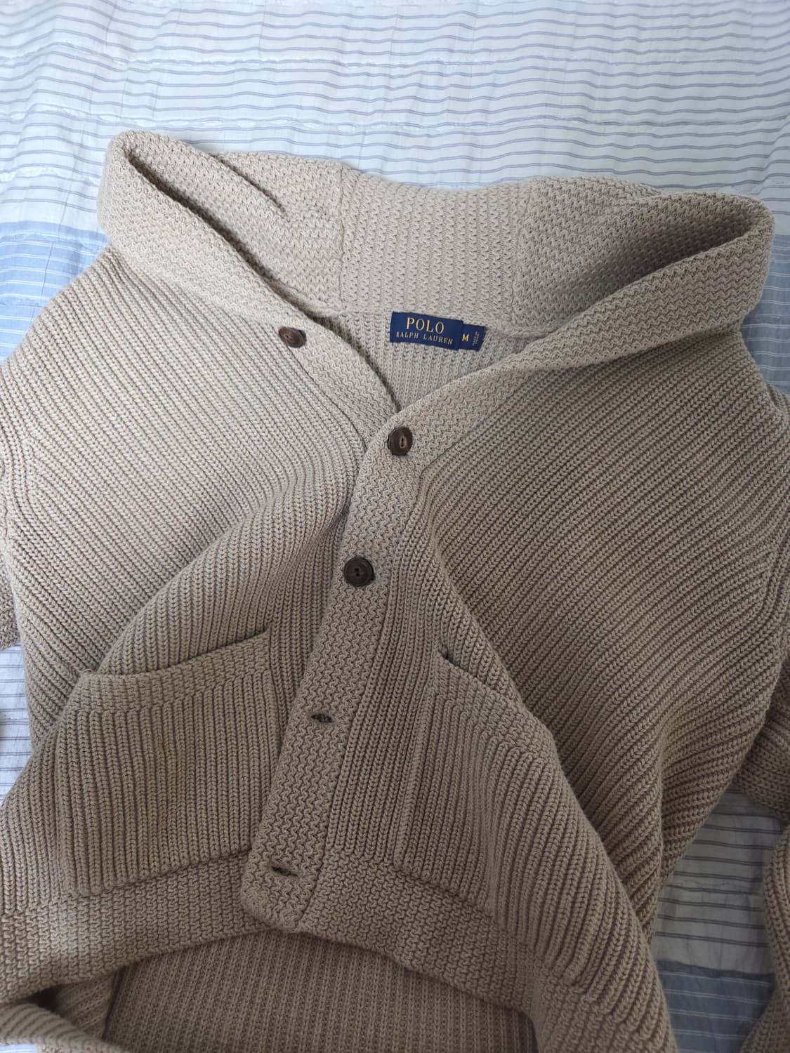 폴로랄프로렌 베이지 니트가디건 상품이미지5