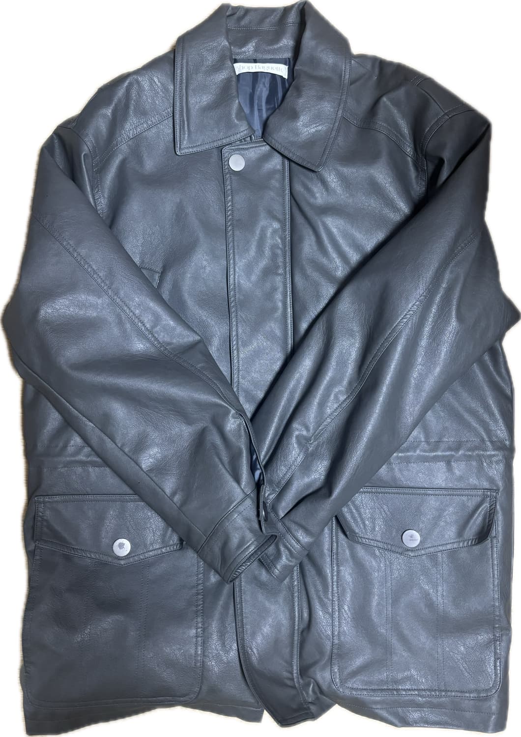 애프더먼데이 레더 패딩 상품이미지2