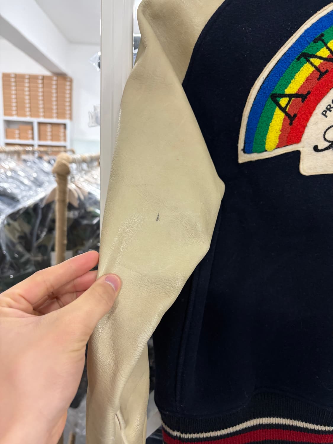 80‘s vintage 바시티 자켓 상품이미지4