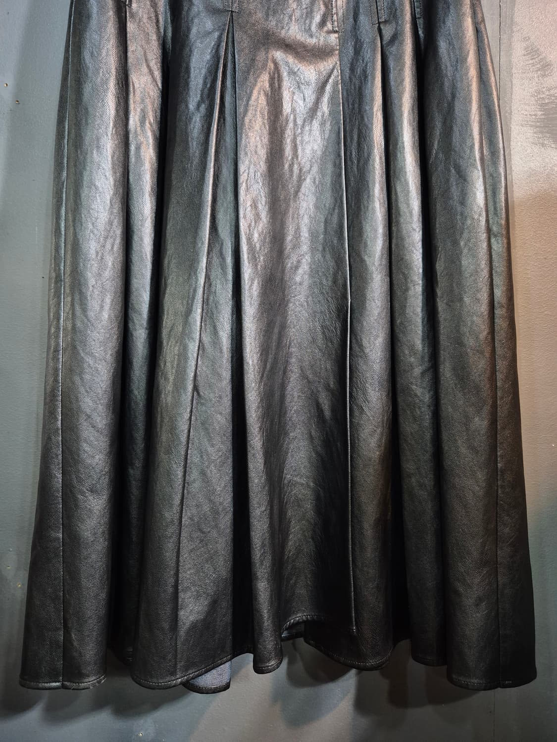 CC collect 블랙 레더 롱 스커트 55 상품이미지5