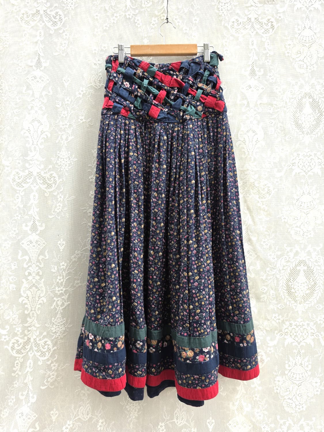 80s MARY (Made in Italy) 플라워 스커트 상품이미지1