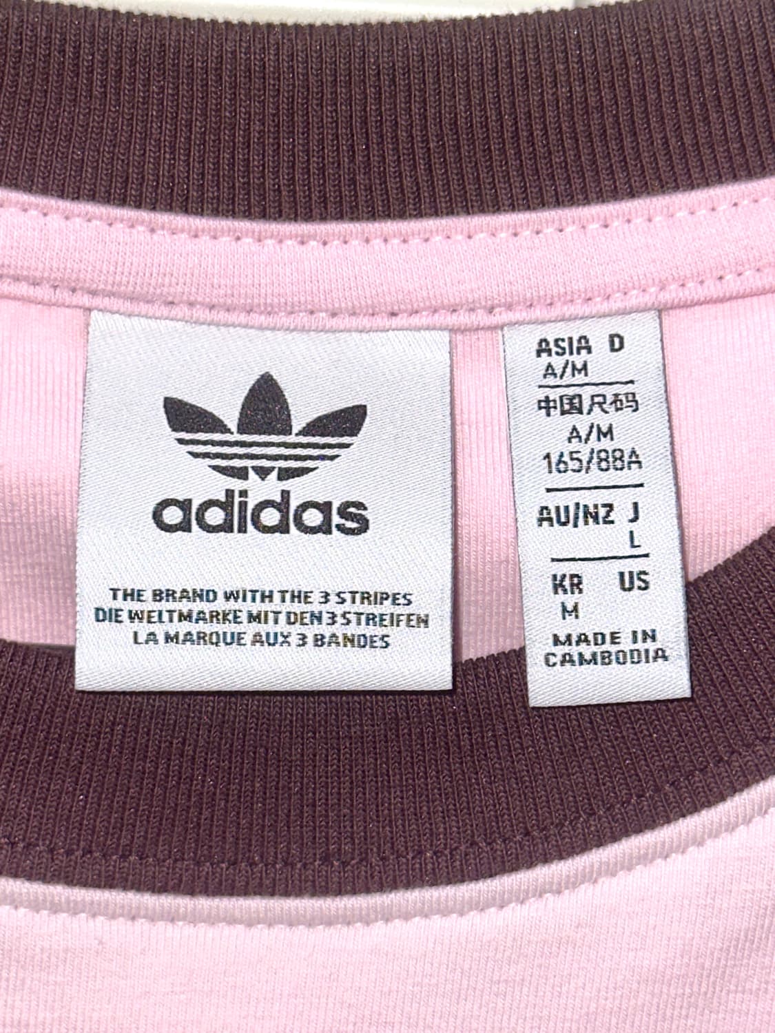 아디다스 레트로 그래픽 티 핑크 M사이즈 IR6087 상품이미지4