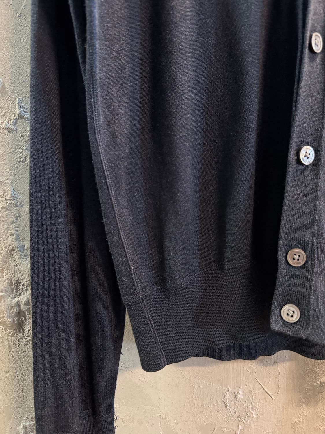 타미힐피거 TOMMY 캐시미어 블렌드 브이넥 가디건 네이비 L 상품이미지2