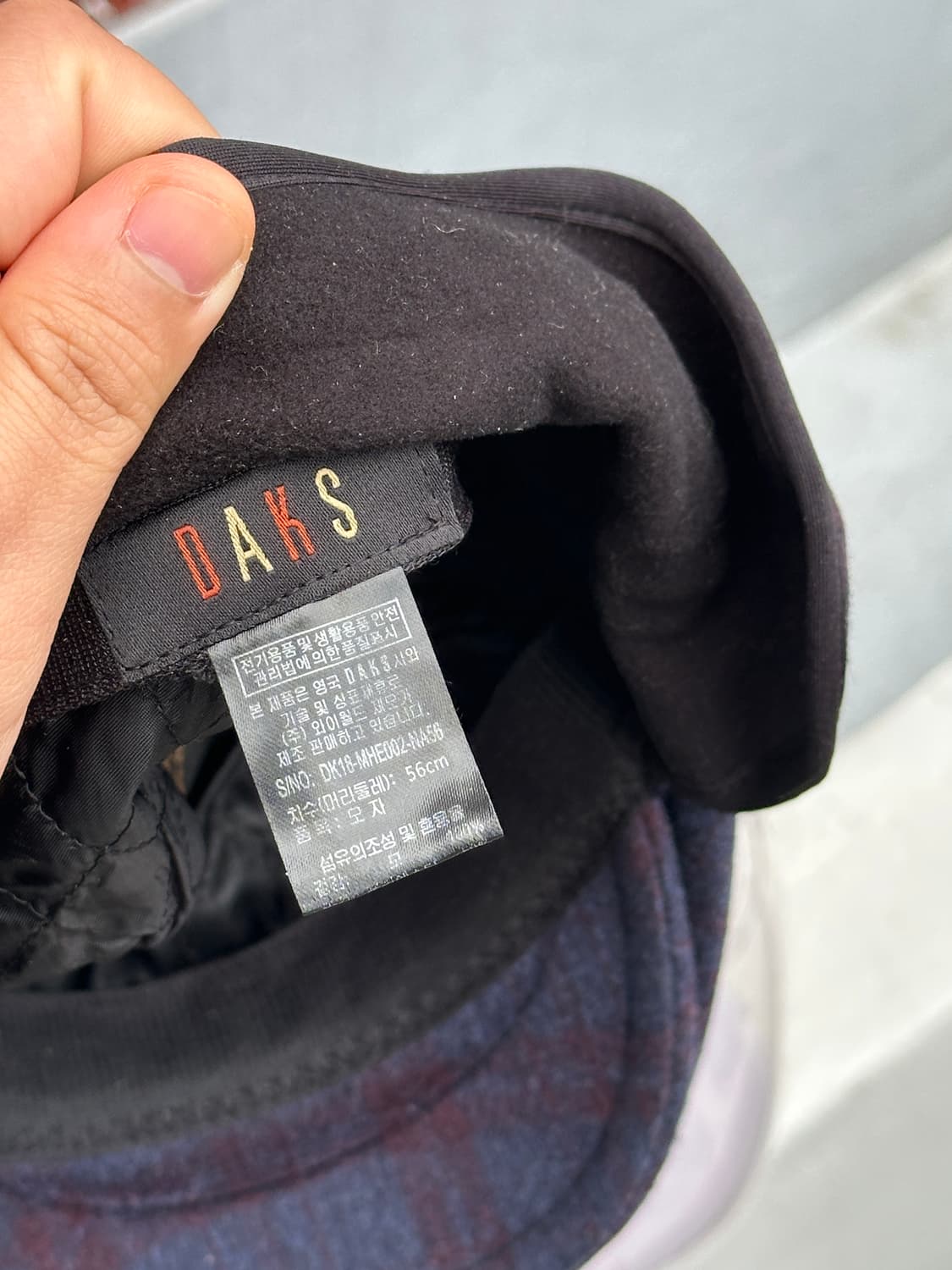 [M] 닥스 울 체크 헌팅캡 모자 트래퍼 디테일 상품이미지7