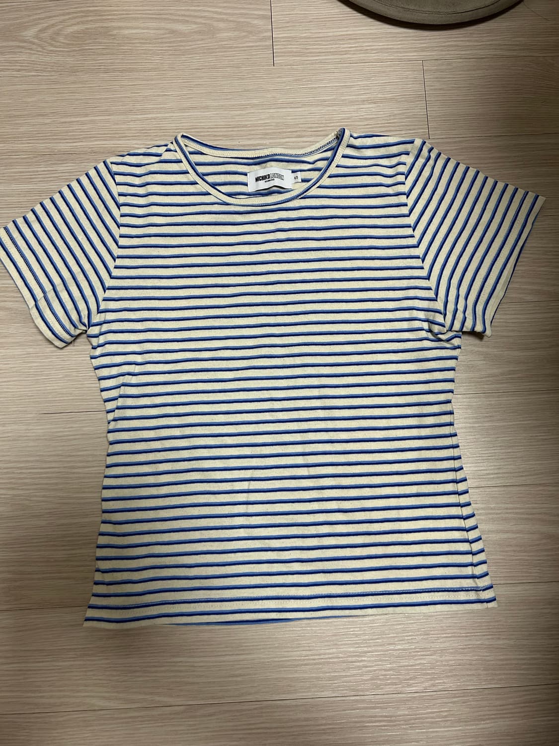 미치코런던 마린 스트라이프 반팔 블루 s 상품이미지1