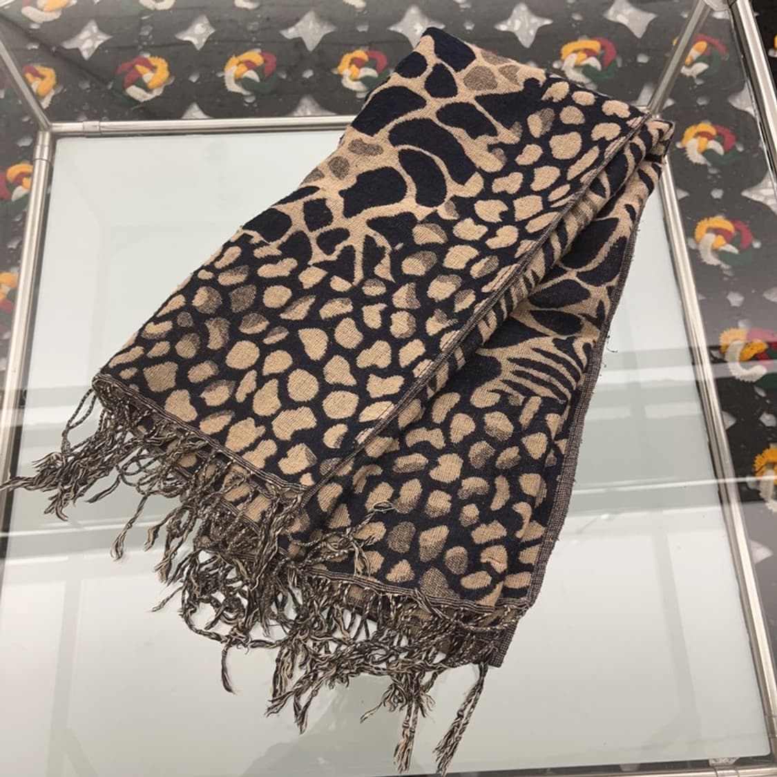 빈티지 보헤미안 히피 레오파드 지브라 멀티패턴 목도리 C08194 상품이미지3