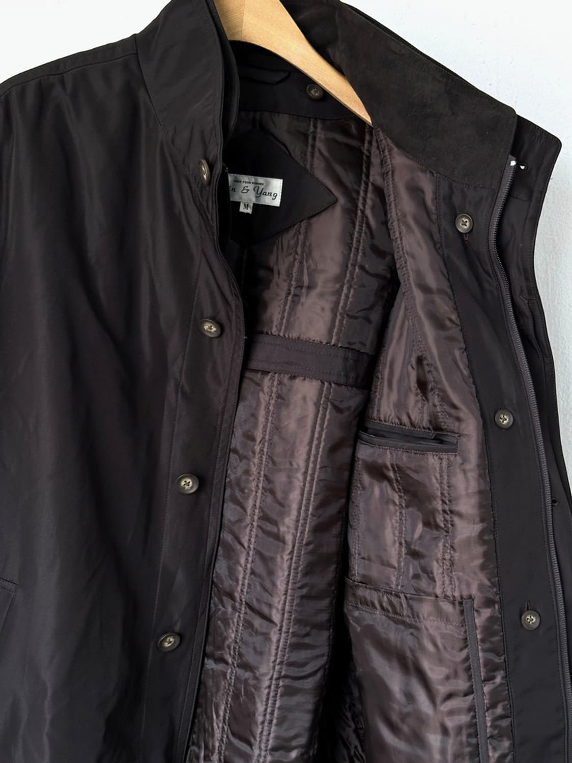 fake layered 2way treveler coat 상품이미지5