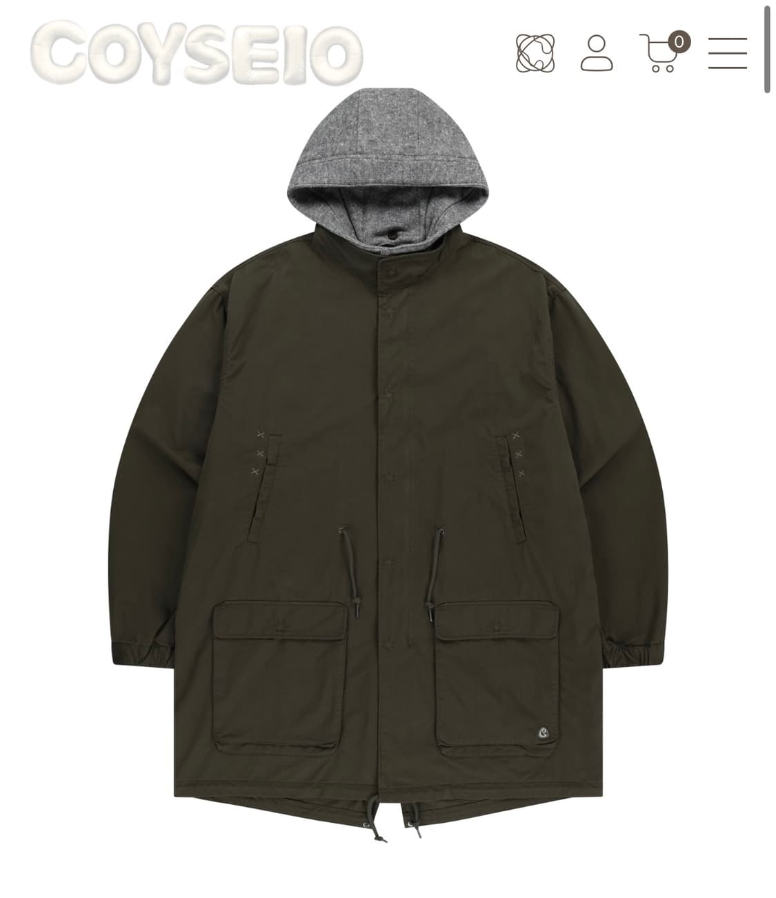 코이세이오 야상 카키 상품이미지1