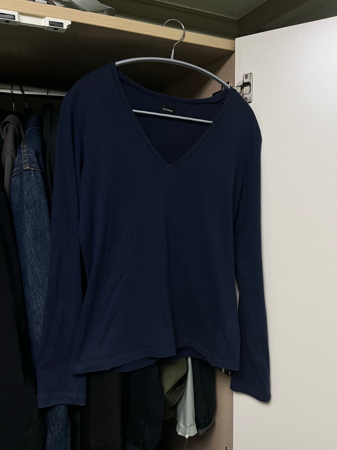 Jil Sander V neck sleeve 브이넥 롱슬리브 상품이미지1