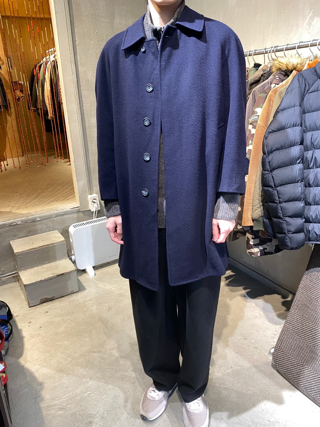 캐시미어 큐프라 울100 코트 상품이미지3