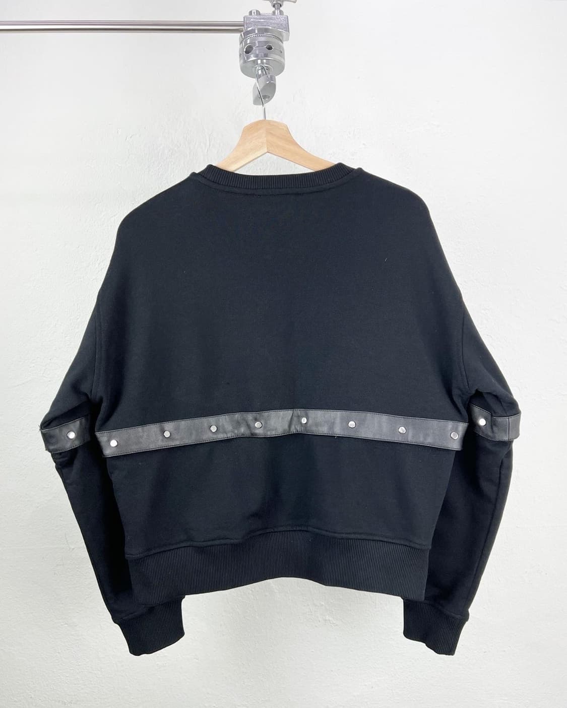 디젤 블랙 세퍼레이트 코튼 스웻셔츠 상품이미지4