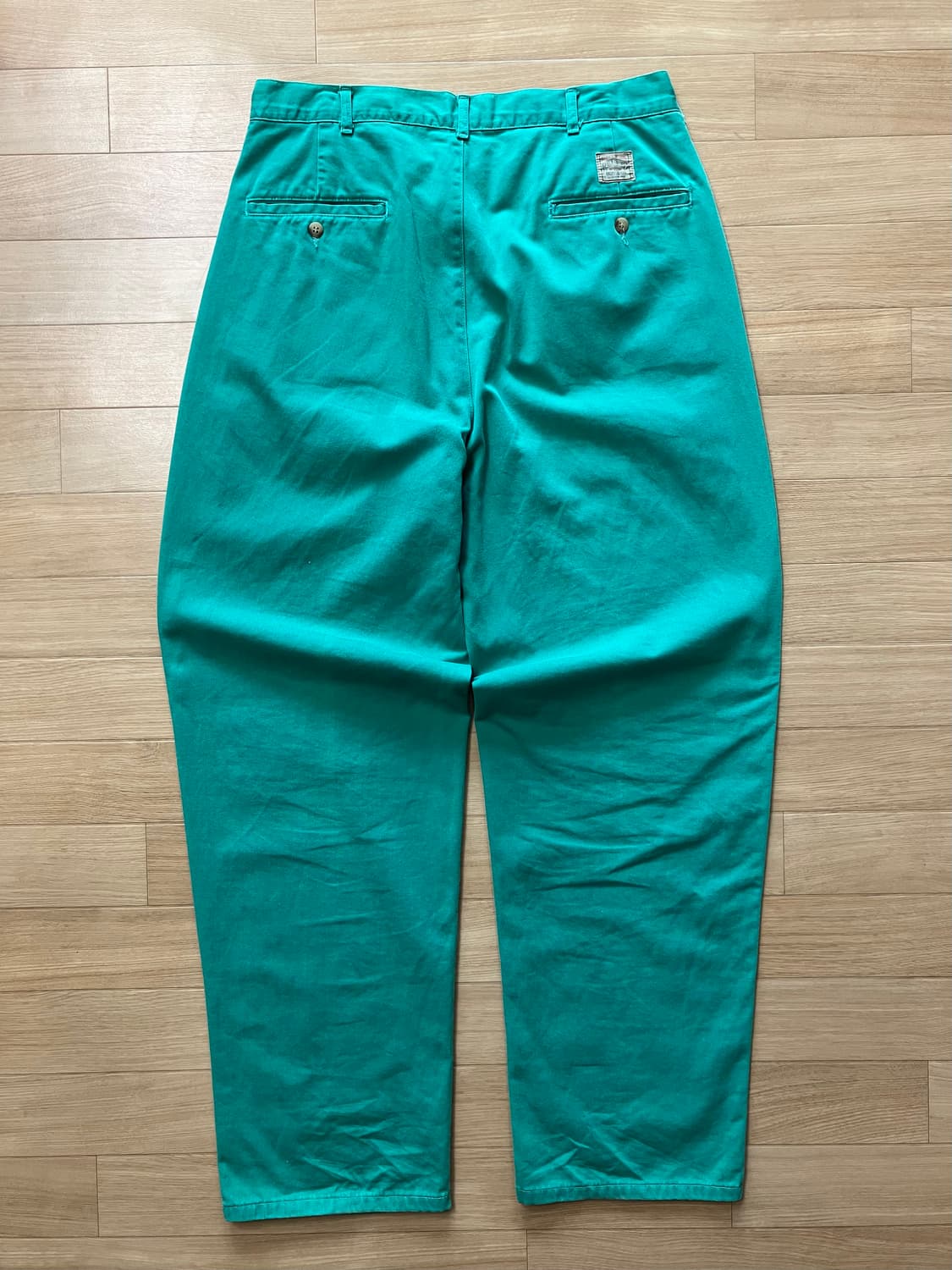 90s usa made 폴로 치노 팬츠 에메랄드 그린 상품이미지3