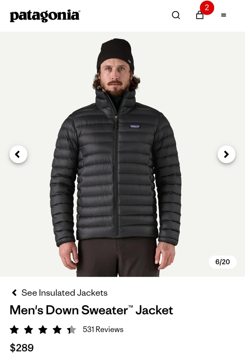 (새상품)파타고니아 다운스웨터 25fw M사이즈 상품이미지5