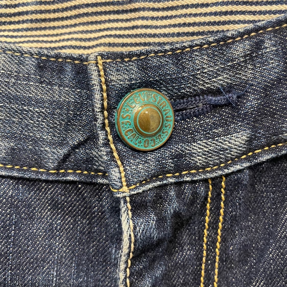 00s Levis 502 제팬 라인 지퍼 플라이 워싱 데님 팬츠 상품이미지5