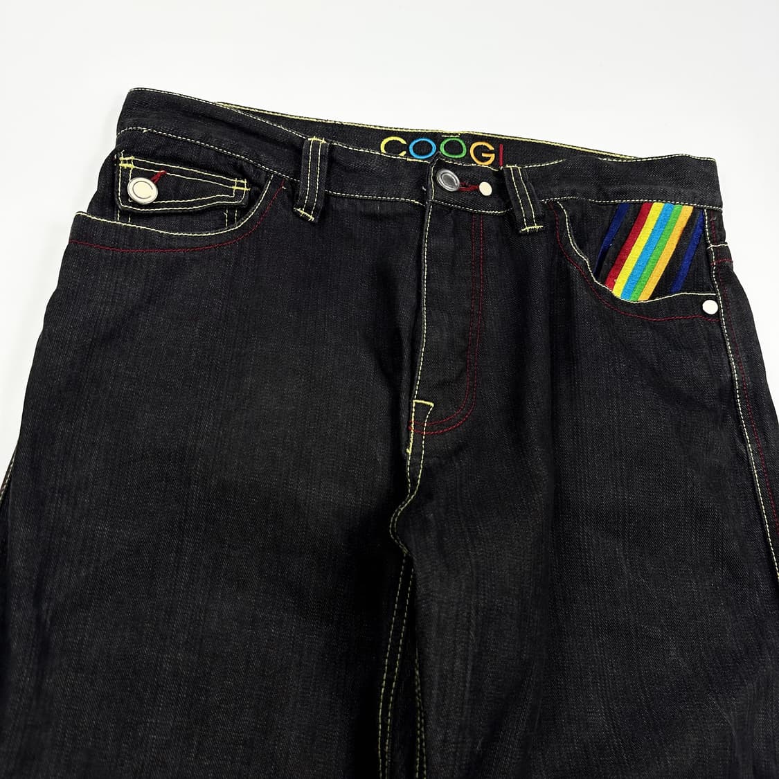 34 COOGI 쿠지 자수 엔지니어드 와이드 생지 데님팬츠 상품이미지3