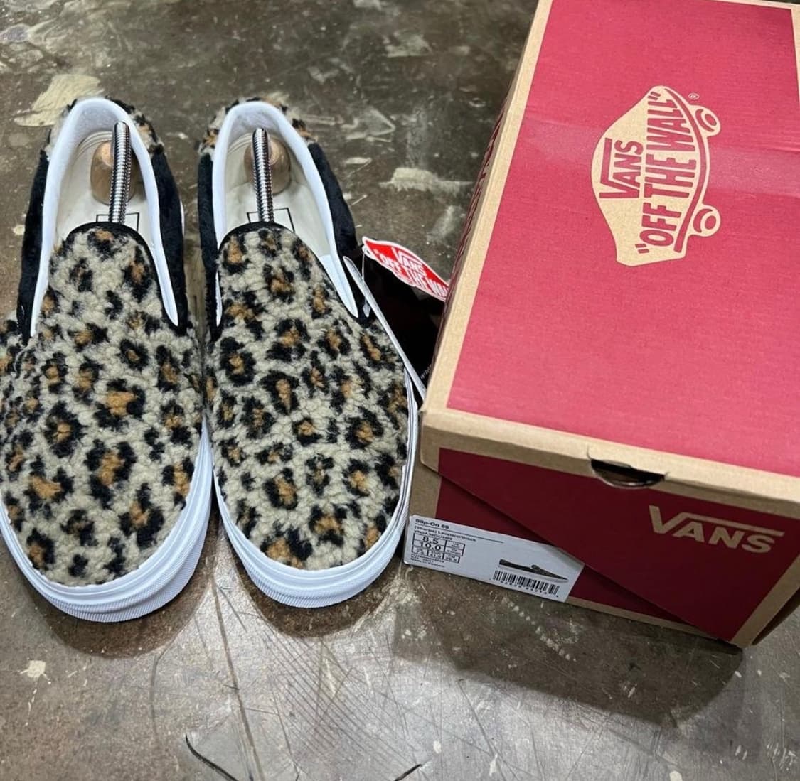 265) 새제품 반스 뽀글이 레오파드 부클 슬립온 스니커즈 운동화 상품이미지1