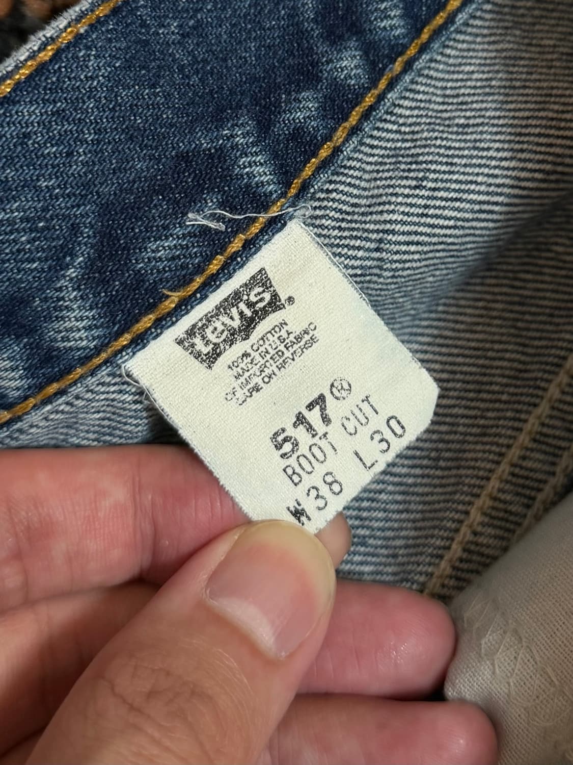 90's USA Made 빈티지 리바이스 517 부츠컷 상품이미지9