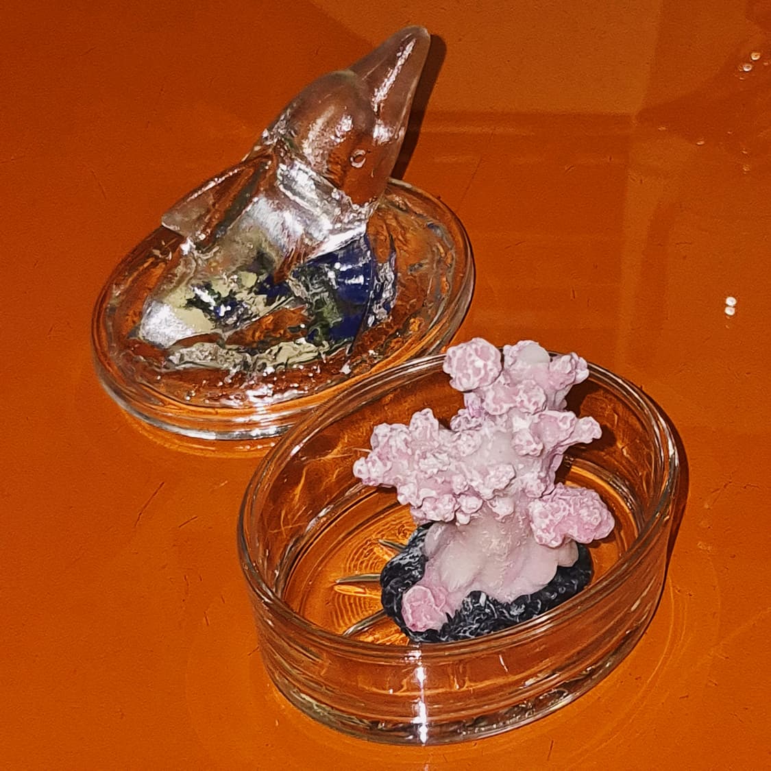 80s 프랑스 루미낙 돌고래 글라스 트링켓 상품이미지7