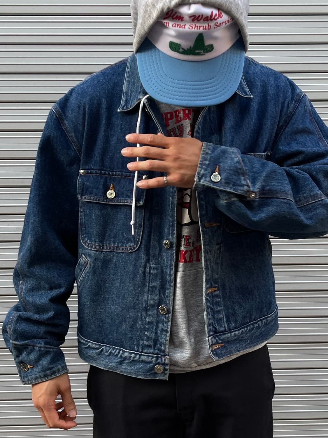 USA Made)80s PRL Dungarees Denim Jacket 상품이미지4