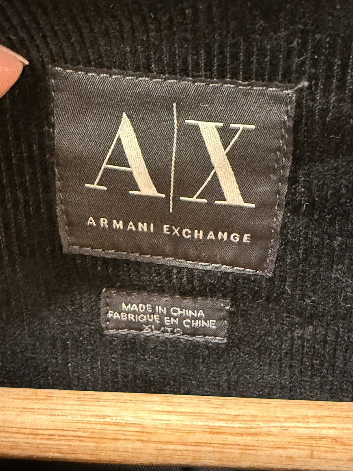 AX 아르마니 익스체인지 블랙 코듀로이 자켓 상품이미지6