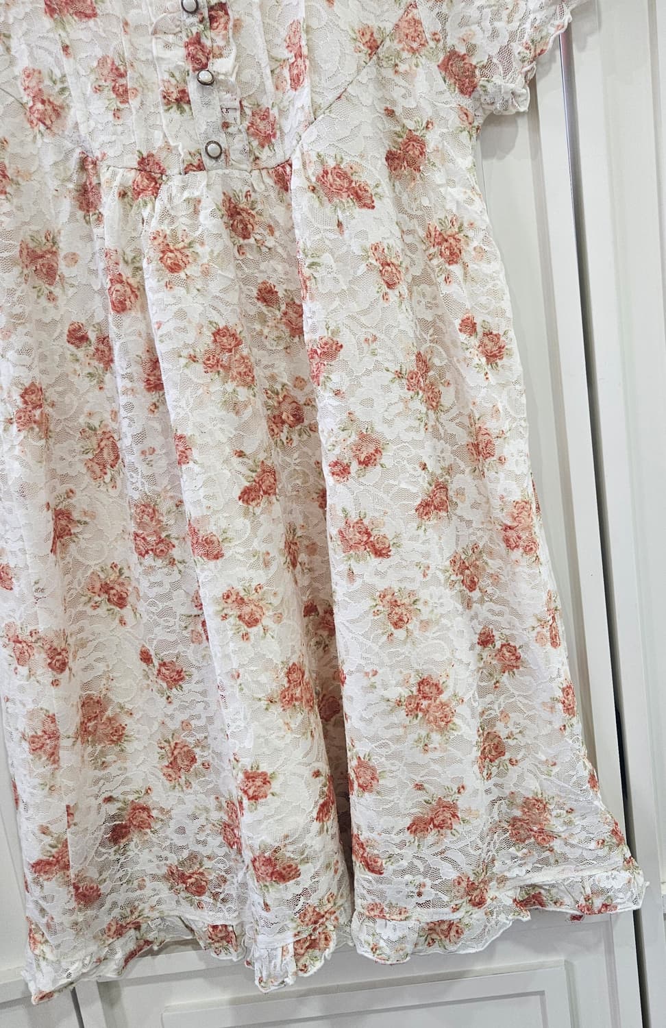 로즈 레이스 플라워 원피스 상품이미지5