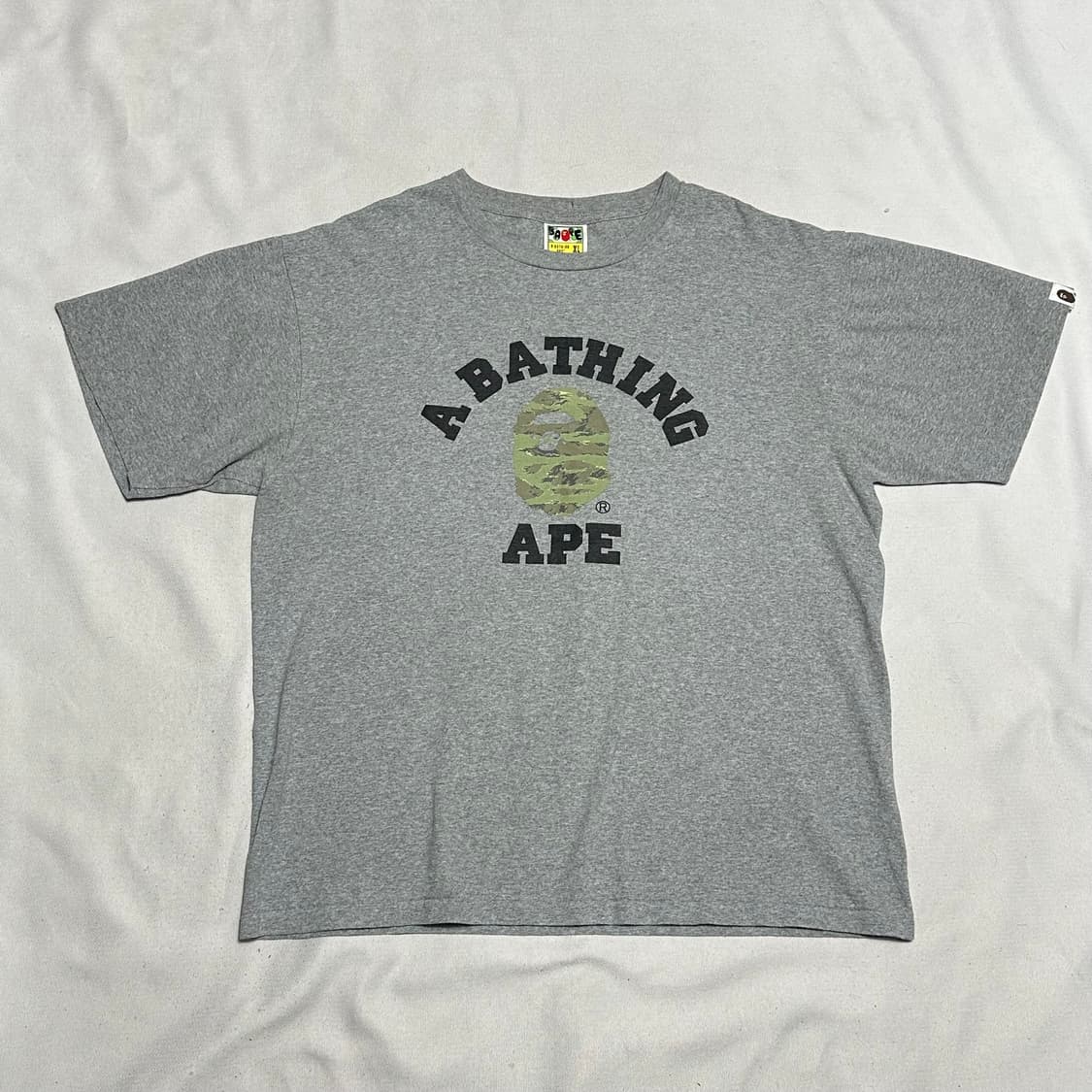 XL 베이프 카모 그레이 반팔 티셔츠 상품이미지2