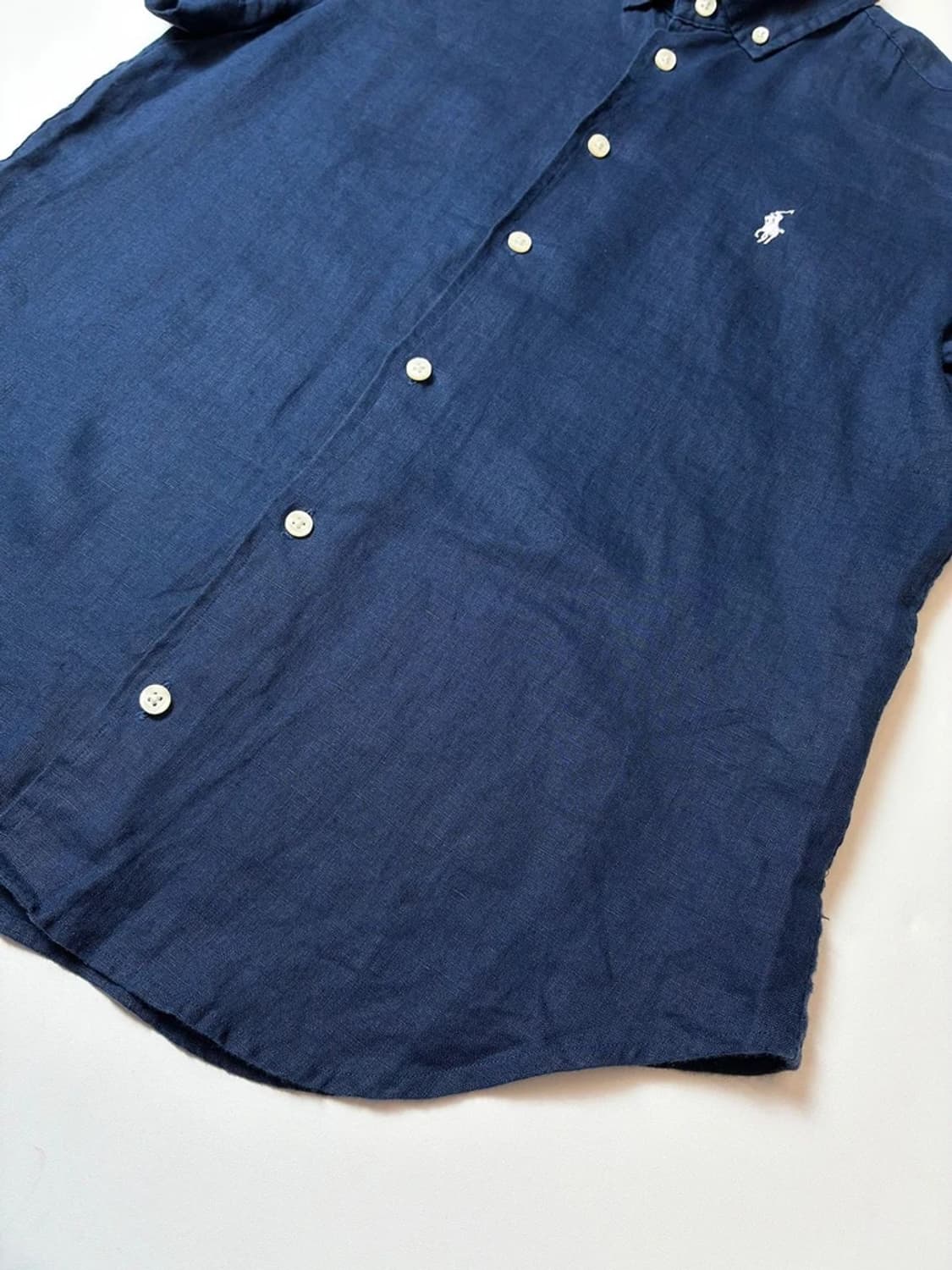 폴로 랄프로렌 포니 자수 린넨 퍼프스 반팔 셔츠 PN9128 상품이미지4