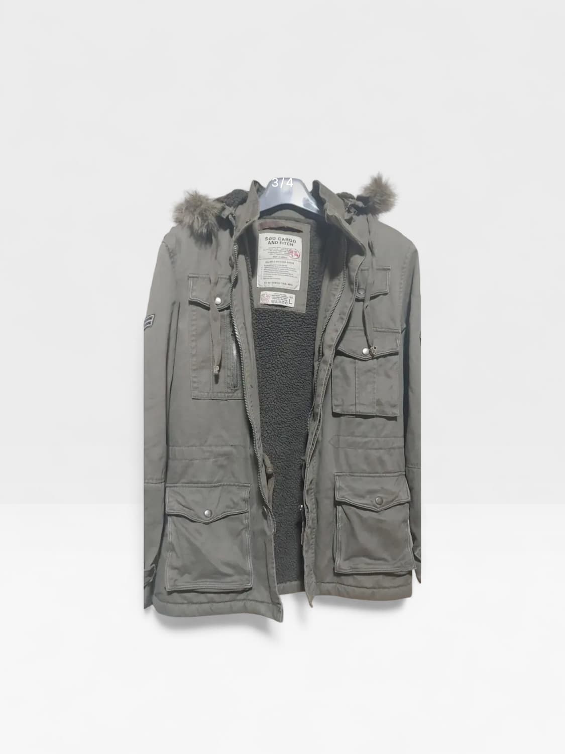 SOO CARGO 야상 자켓 카키 L 상품이미지3