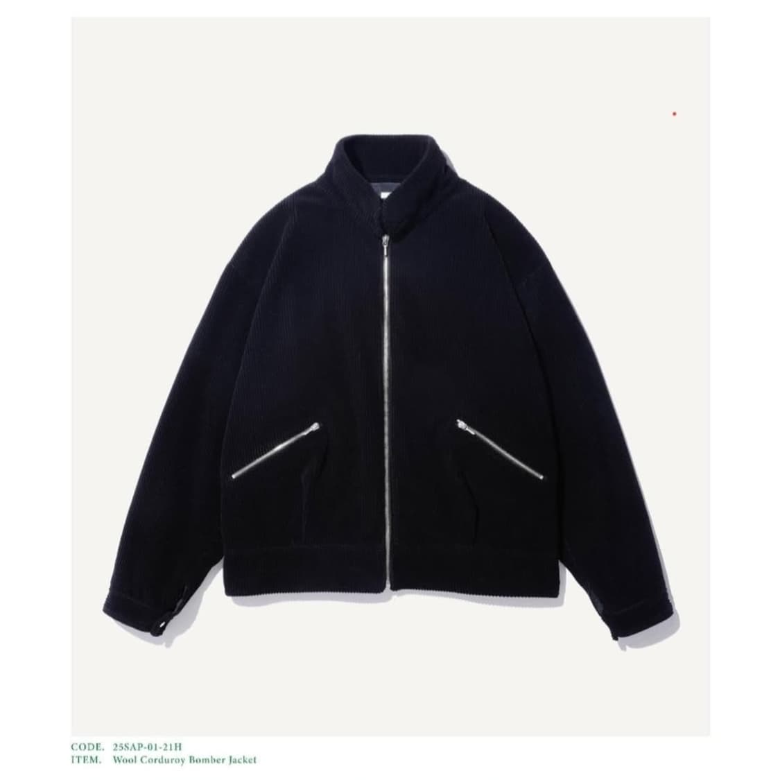 [3, 새상품] 25SS 아프레쎄 코듀로이 봄버 자켓팝니다. 상품이미지1