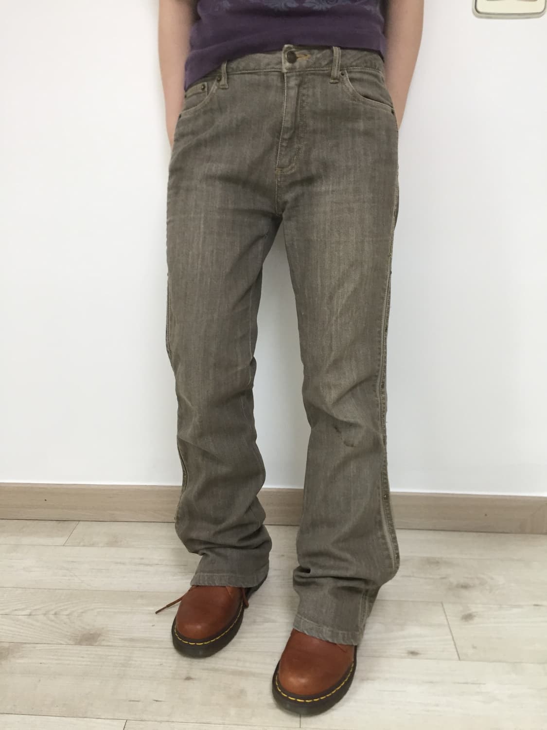 stud side low waist bootcut denim 상품이미지6