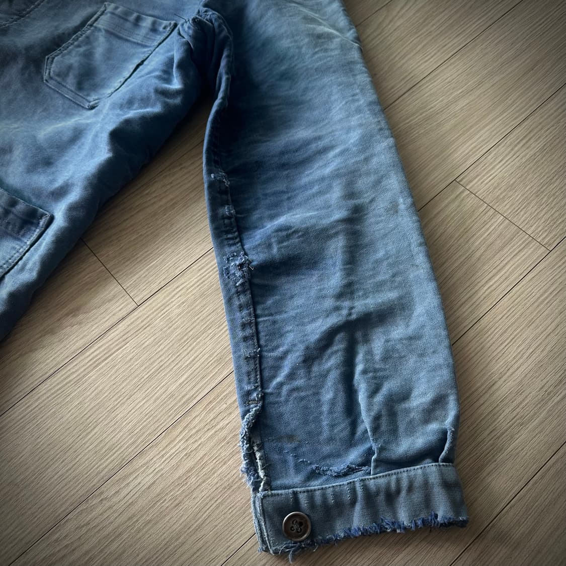 40s French Vintage Moleskin Work jacket 상품이미지6