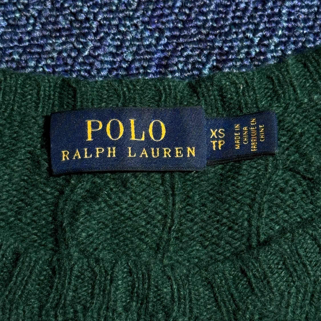 폴로 랄프로렌 케이블 니트 그린 상품이미지3