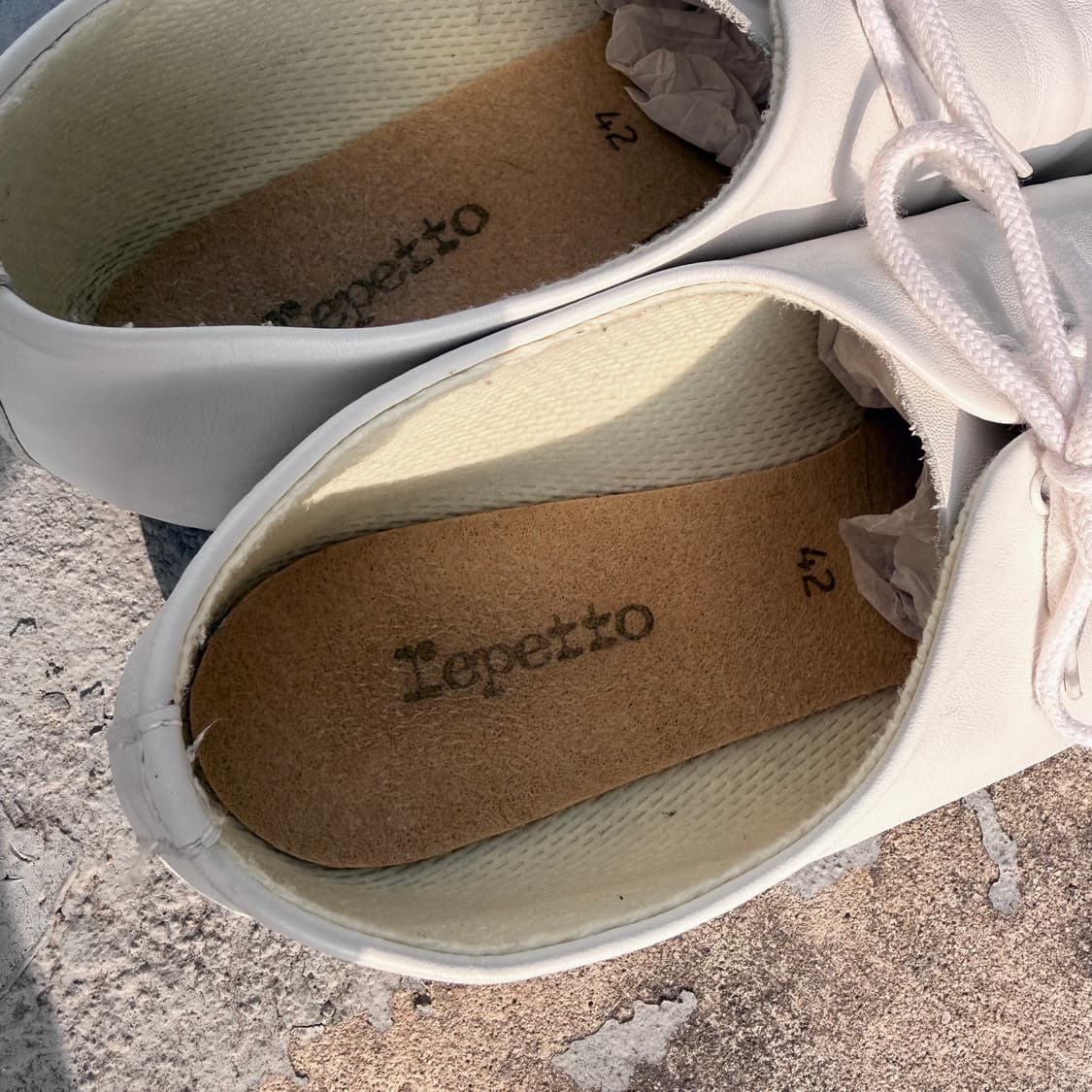 레페토 화이트 재즈슈즈 42 상품이미지5