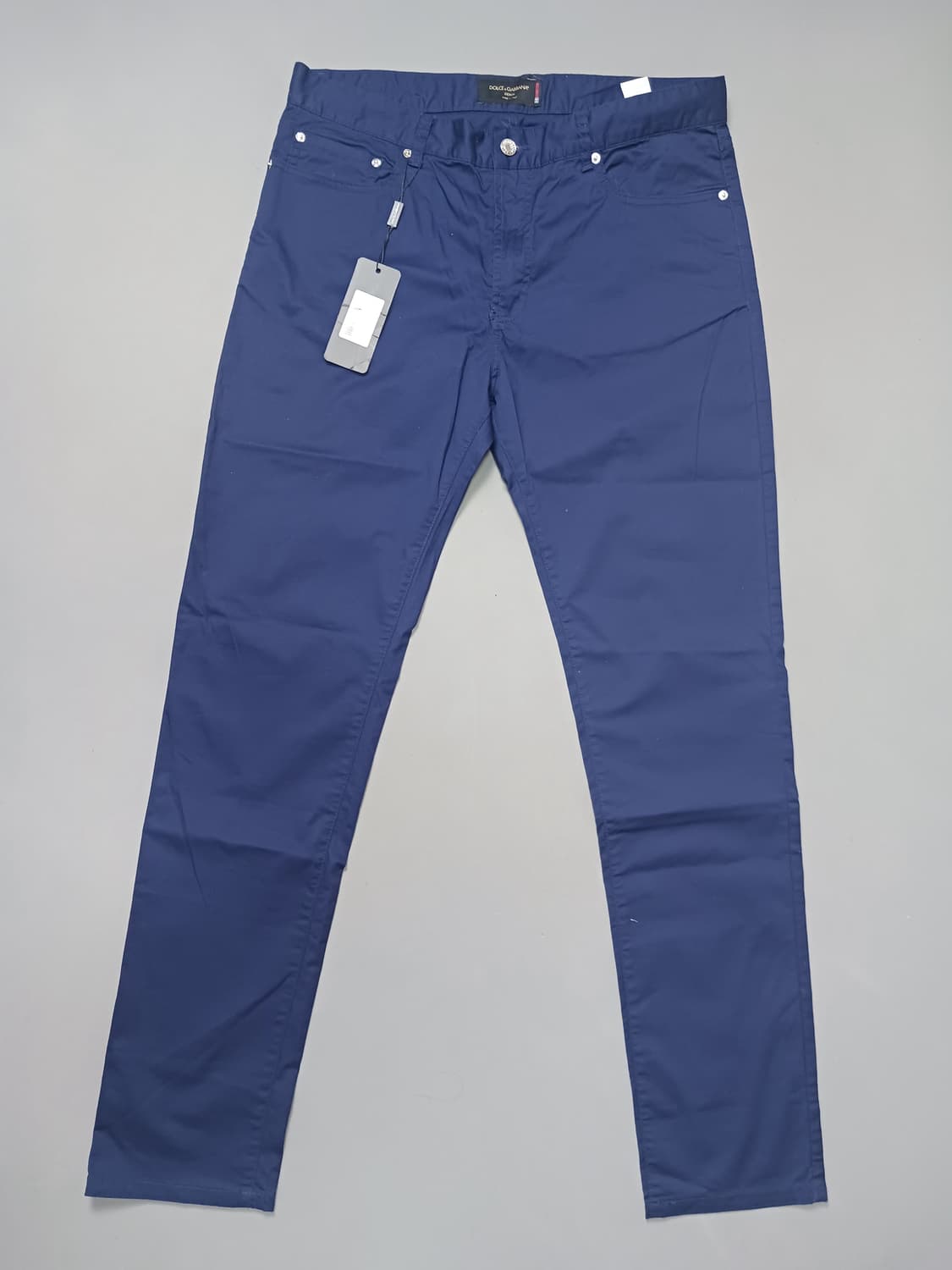 새상품 [36] 돌체앤가바나 스트레치 테이퍼드 팬츠 슬랙스 네이비 상품이미지1