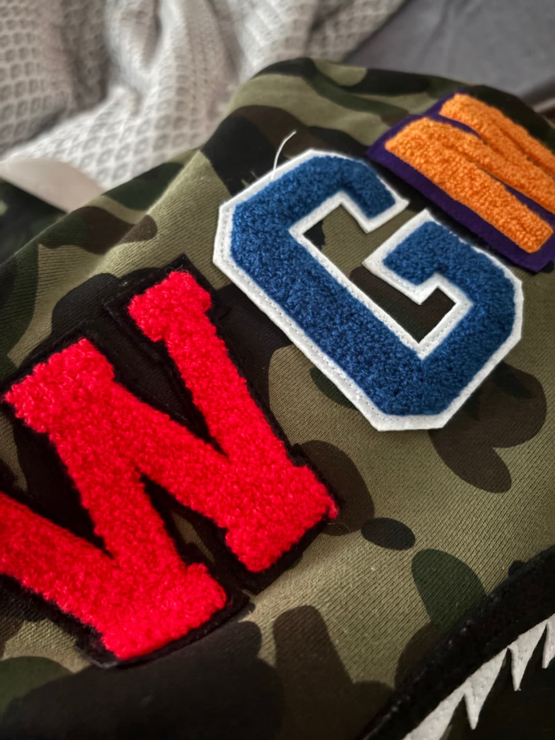 베이프 샤크후드 녹계 m 새상품 상품이미지5