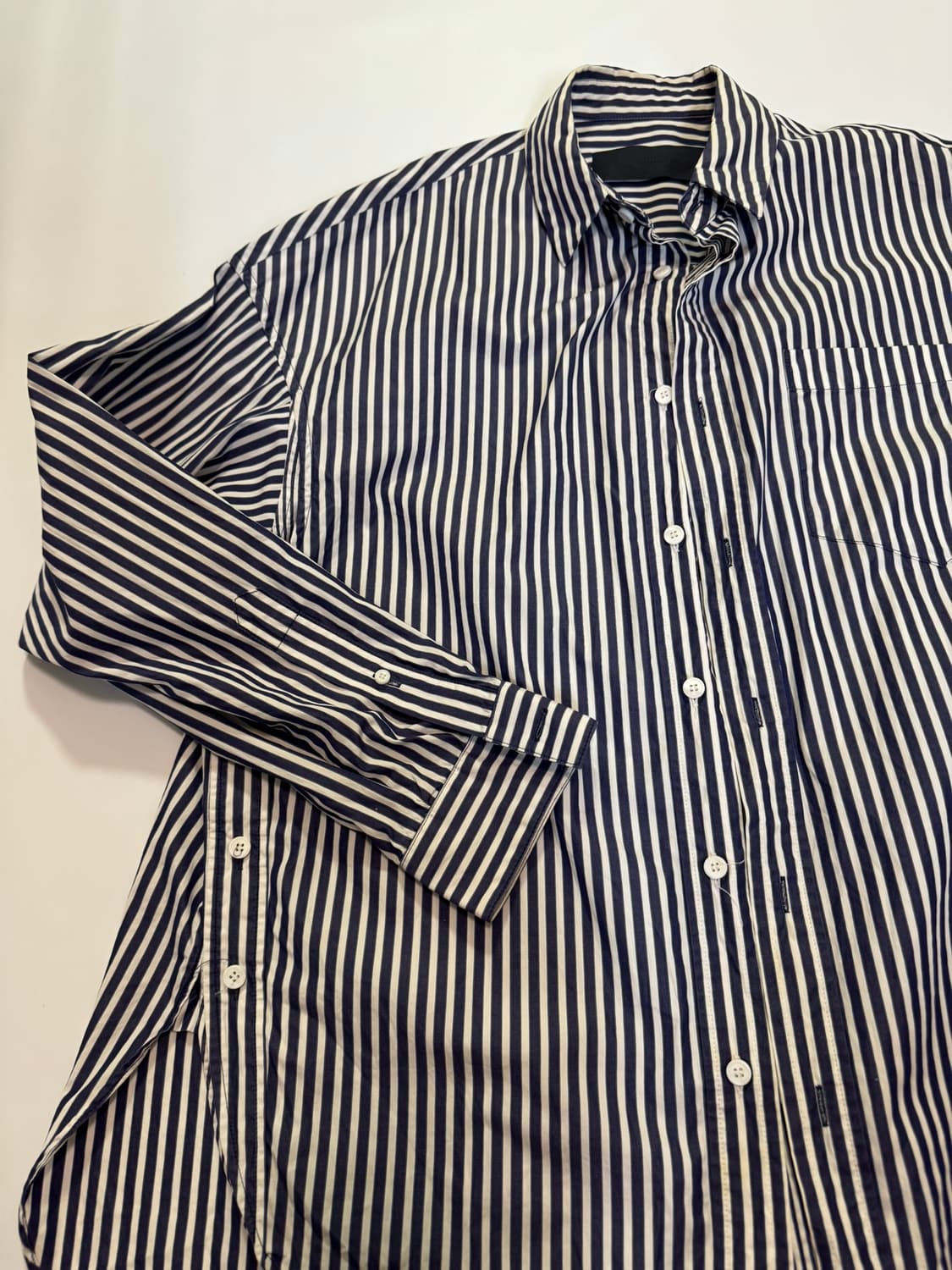 준지 스트라이프 긴팔 셔츠(44사이즈) 상품이미지9