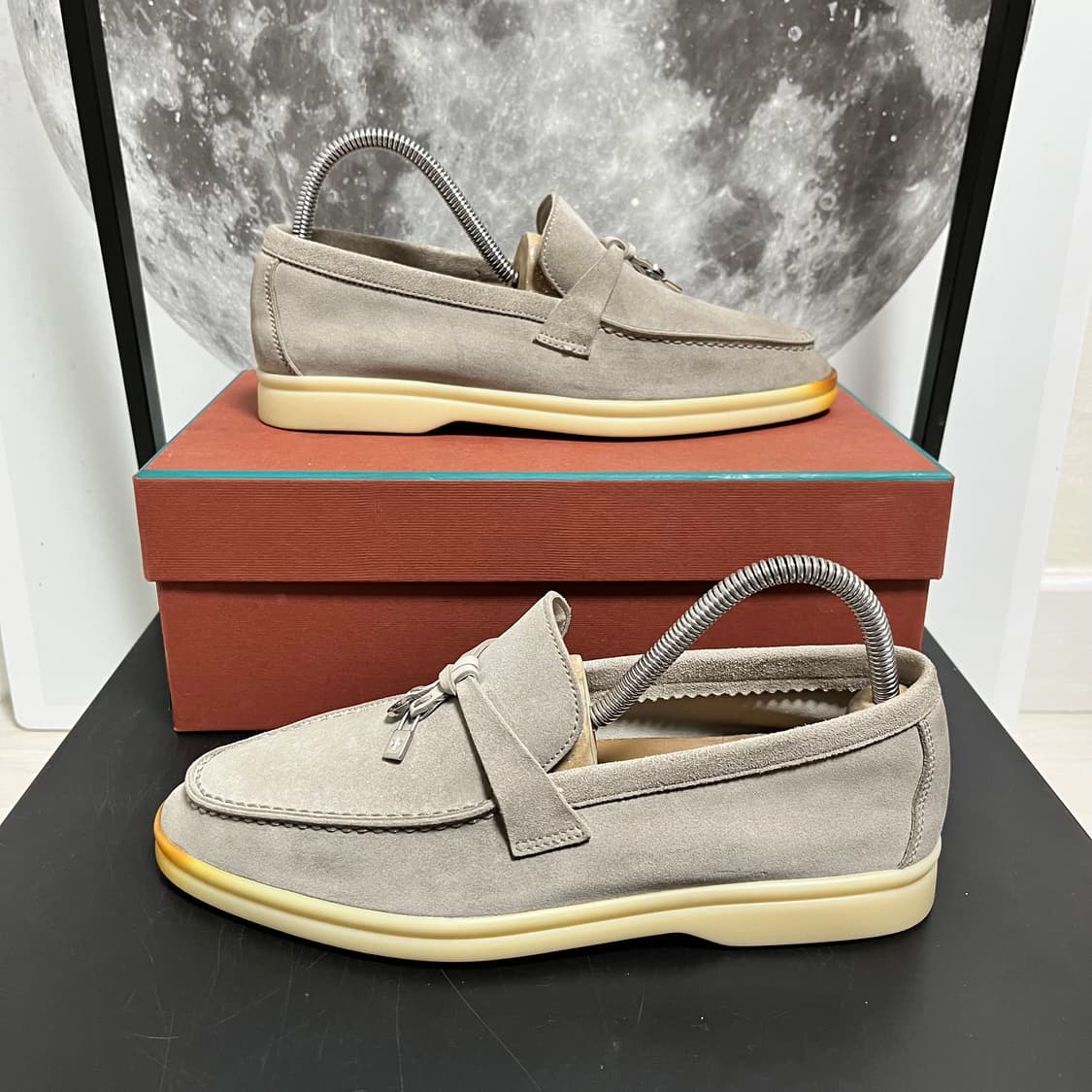  정품 36.5) 로로피아나 썸머워크 참스 로퍼 상품이미지1