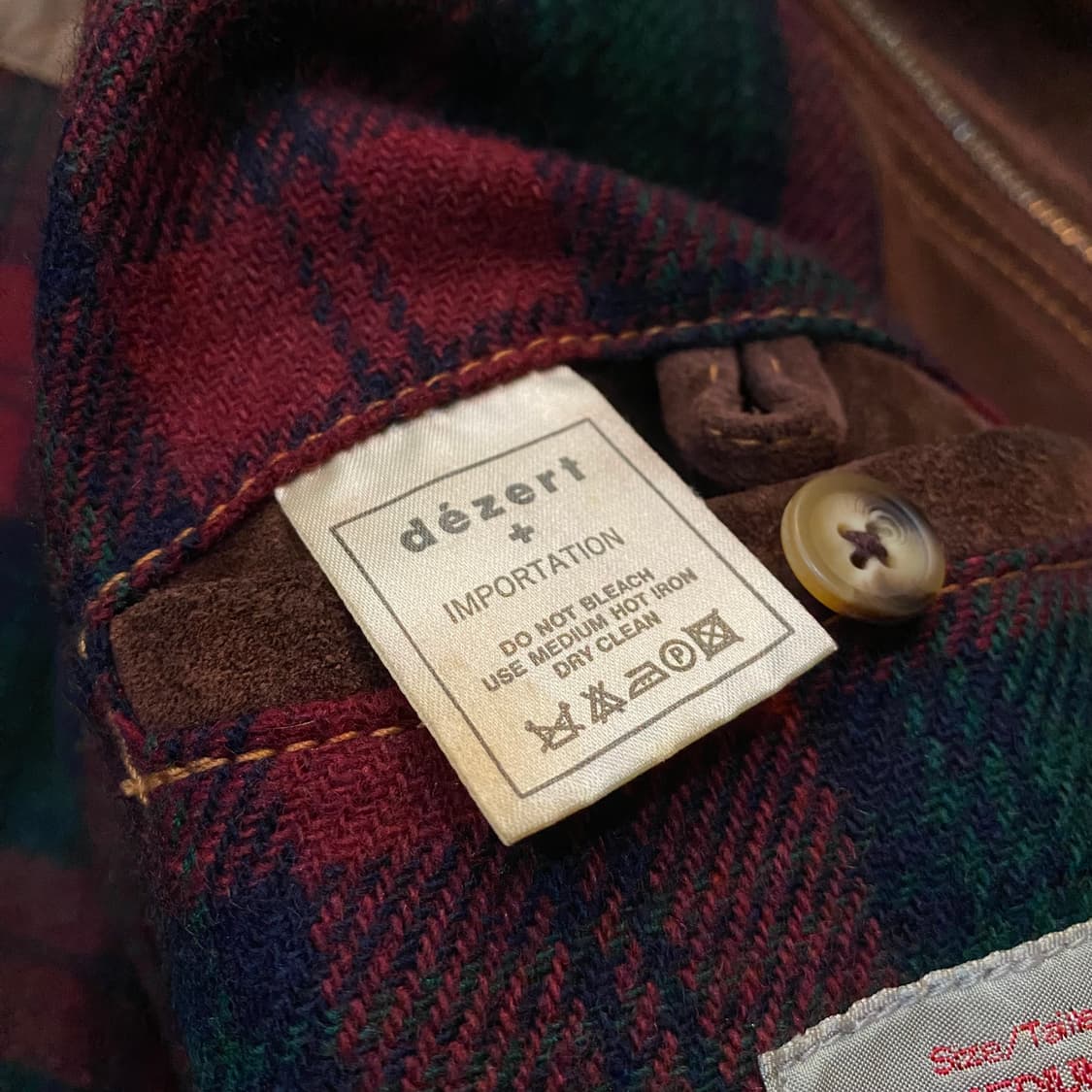 (M) 90s dezert 브리운 스웨이드 자켓 상품이미지9