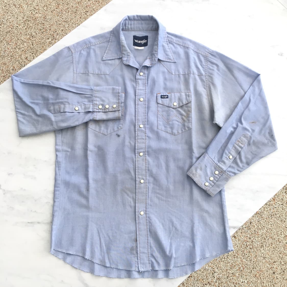 소라색 웨스턴 셔츠 남방 남자 105 110 상품이미지3