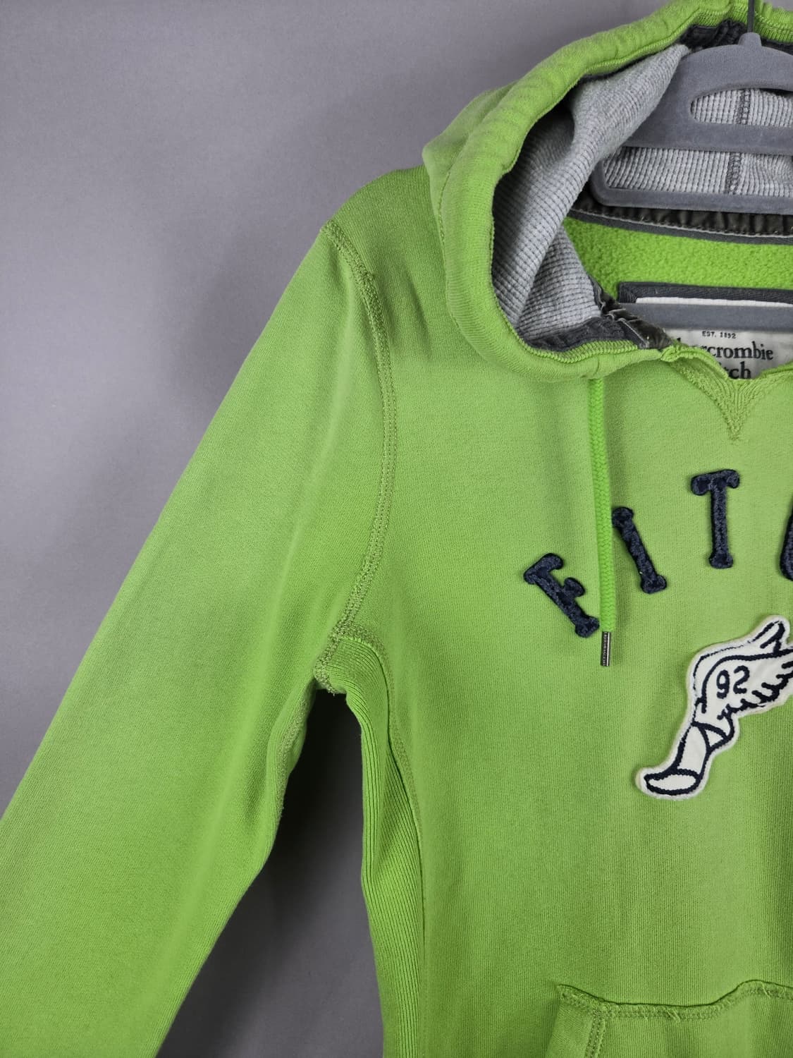[무료배송]아베크롬비 M 여성 기모 라임 후디 후드티 후드 티셔츠 상품이미지3