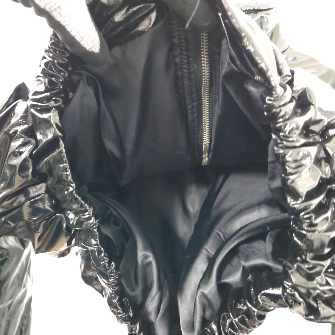 44-55  글로시 크롭 숏패딩 상품이미지4