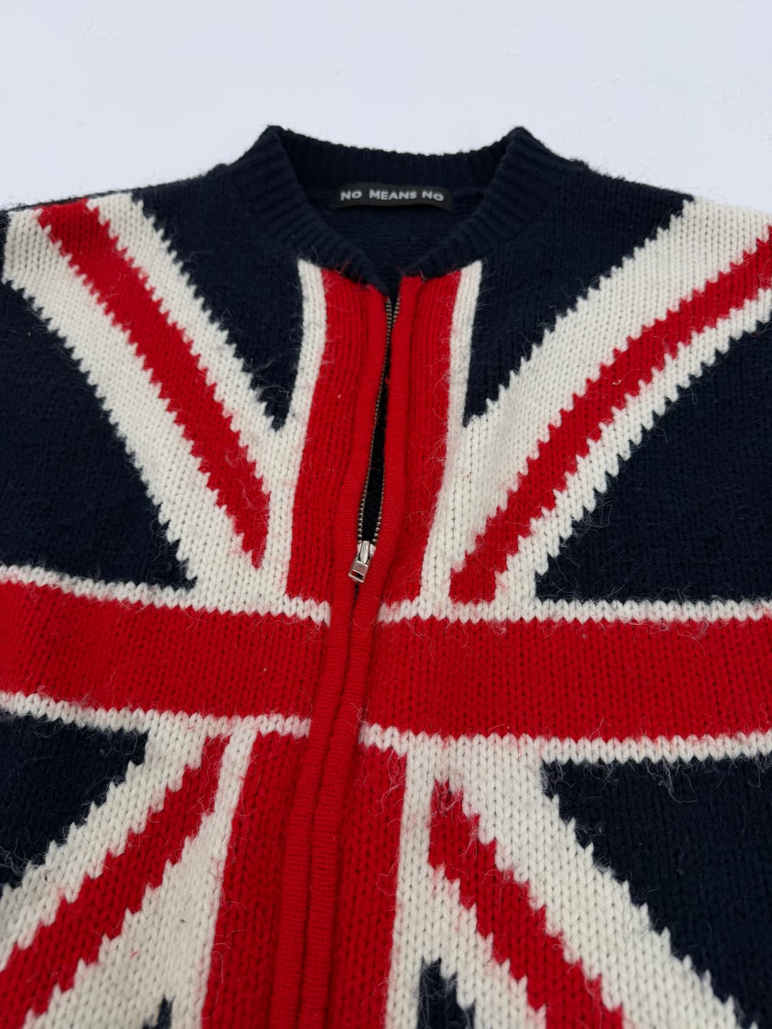 JP Vintage Union Jack 니트 집업 상품이미지4