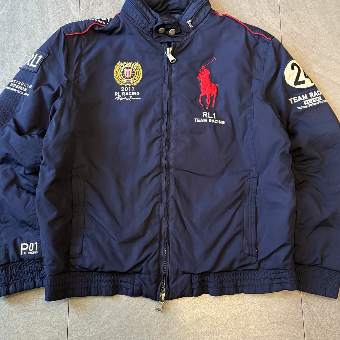 폴로 정품 네이비 US 레이싱 자켓 상품이미지4