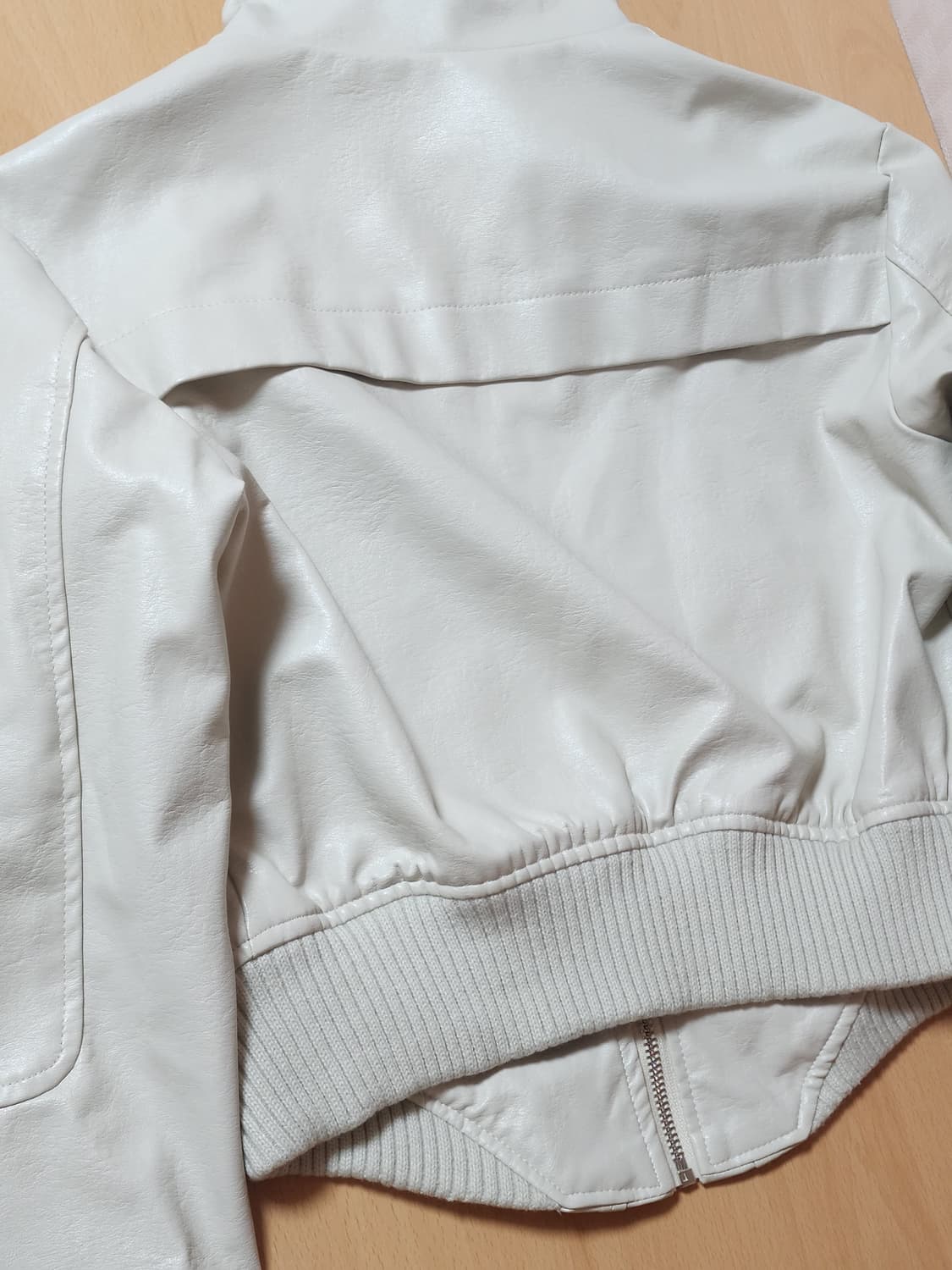 Kashiko 카시코 st 포 레더 바이커 자켓 아이보리 상품이미지8