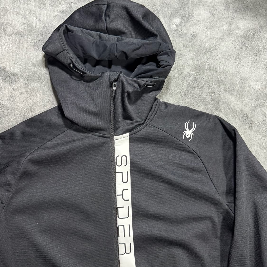 Spyder 스파이더 블랙 후드집업 상품이미지2