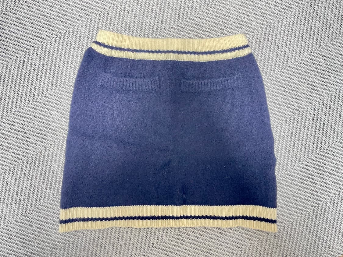 그로브 grove 니트 가디건 스커트 셋업 네이비 상품이미지5